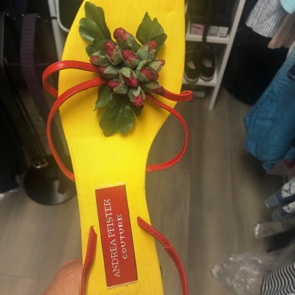 Andrea Pfeister couture ornate sandals - Picture 4 of 6